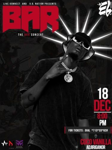 E.L’s ‘’BAR 6’’ Concert To Light Up The Capital On December 18